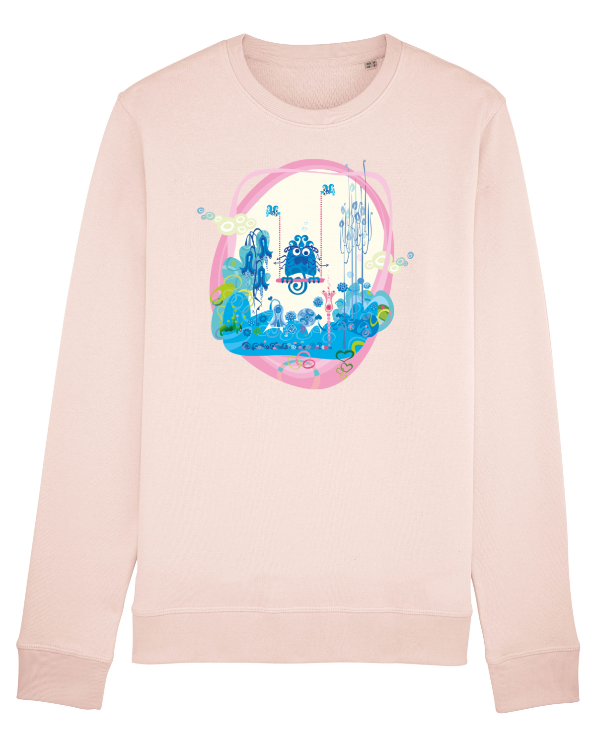 Bluză mânecă lungă Unisex Rise Candy Pink