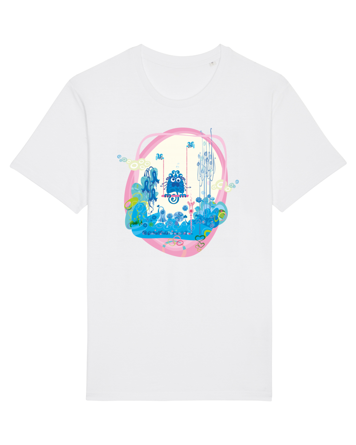 Tricou mânecă scurtă Unisex Rocker White