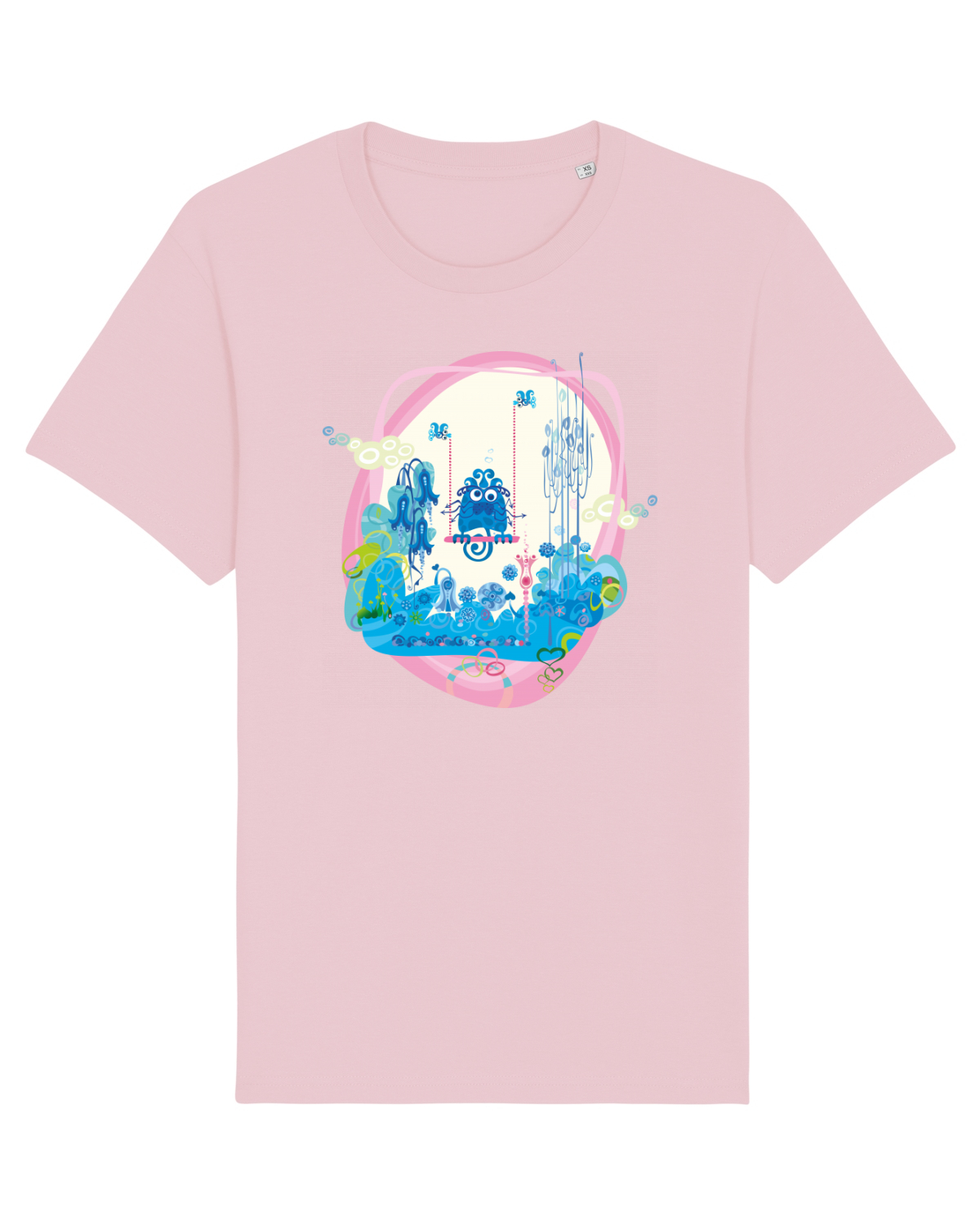 Tricou mânecă scurtă Unisex Rocker Cotton Pink