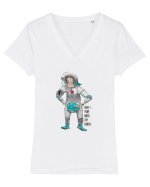 earth Tricou mânecă scurtă guler V Damă Evoker