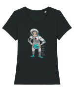 earth Tricou mânecă scurtă guler larg fitted Damă Expresser