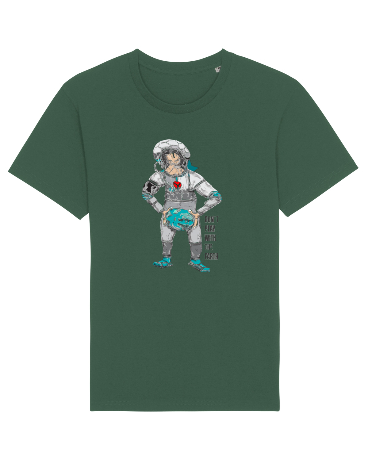 Tricou mânecă scurtă Unisex Rocker Bottle Green