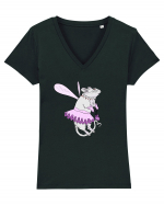 Fairy Tooth Rat Tricou mânecă scurtă guler V Damă Evoker