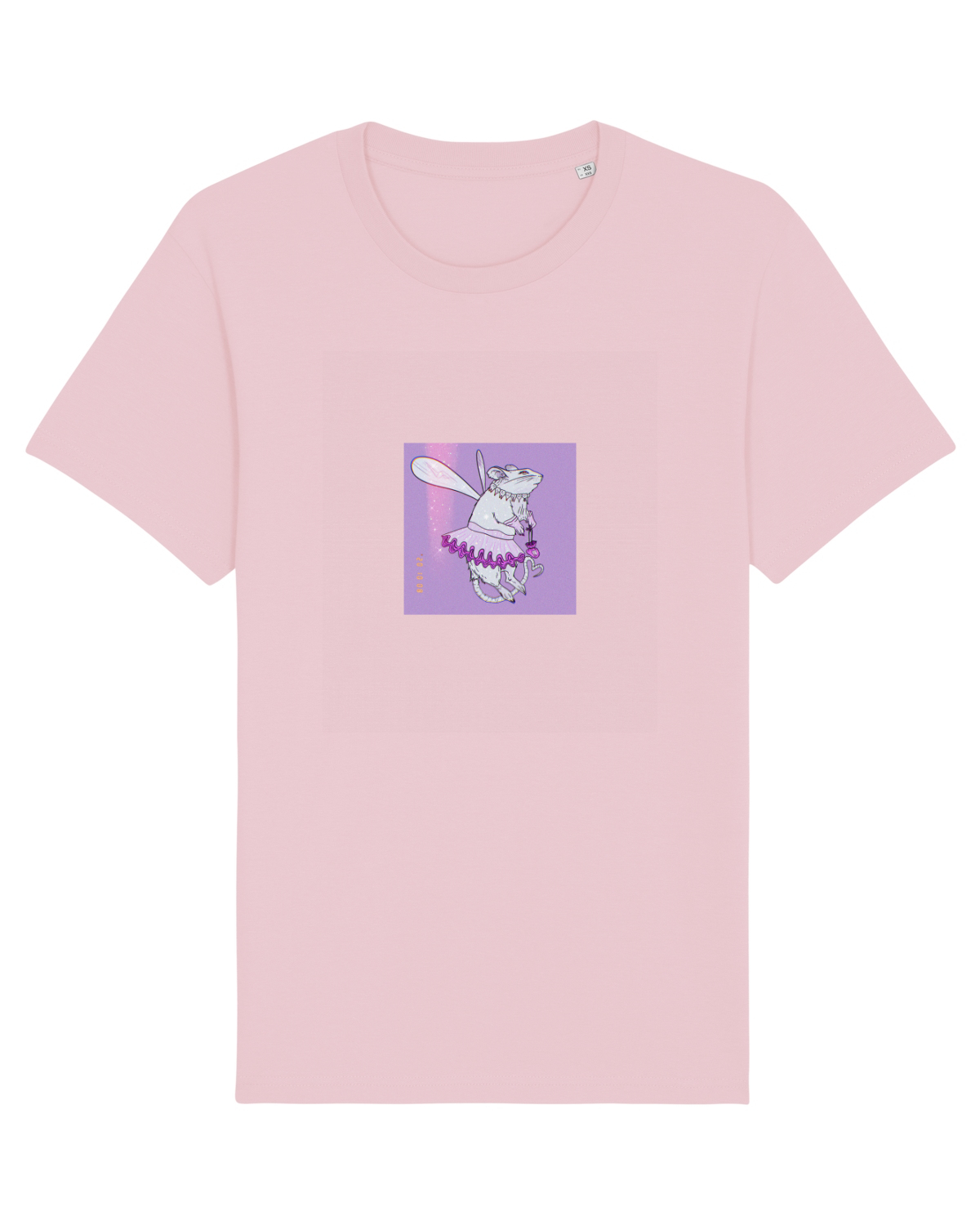 Tricou mânecă scurtă Unisex Rocker Cotton Pink