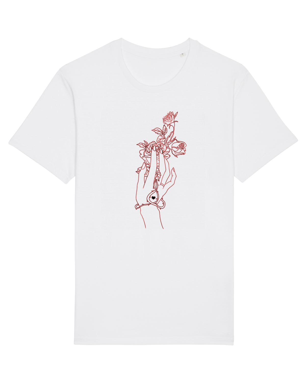 Tricou mânecă scurtă Unisex Rocker White