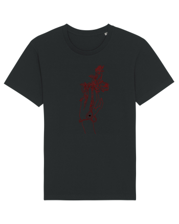 Rose and Hand  Black