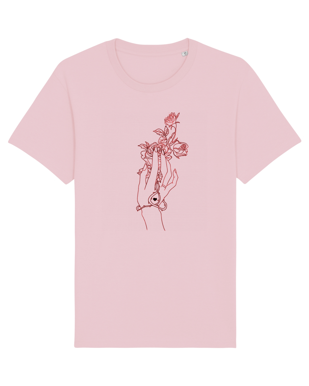 Tricou mânecă scurtă Unisex Rocker Cotton Pink