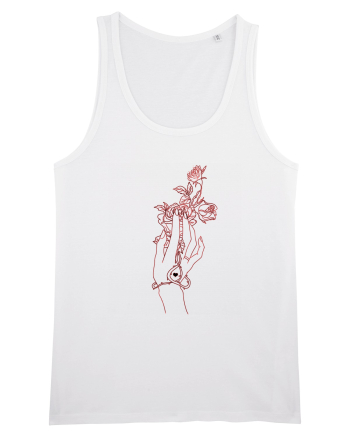 Rose and Hand  White