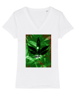 THC  Tricou mânecă scurtă guler V Damă Evoker
