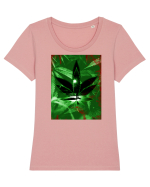 THC  Tricou mânecă scurtă guler larg fitted Damă Expresser