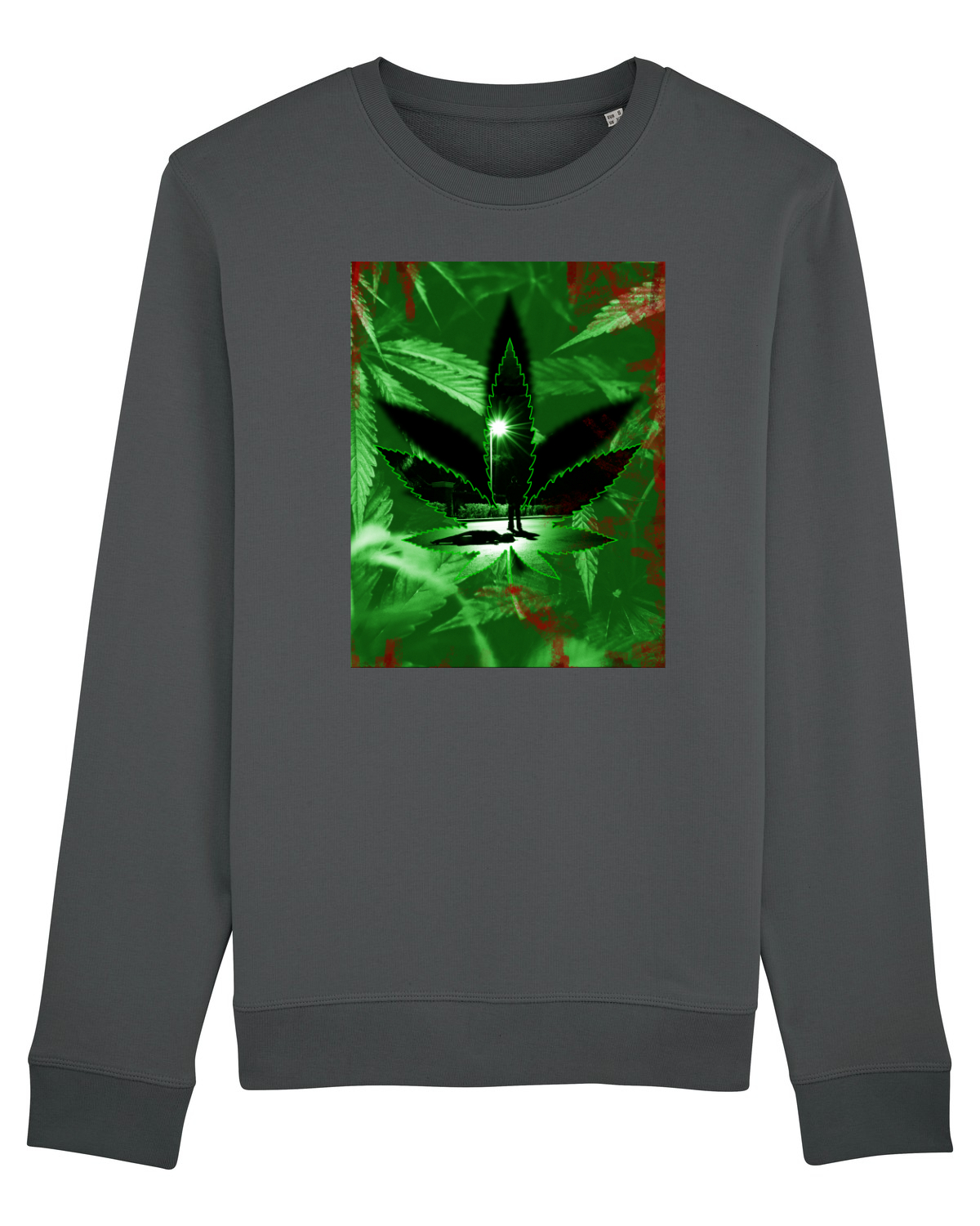 Bluză mânecă lungă Unisex Rise Anthracite