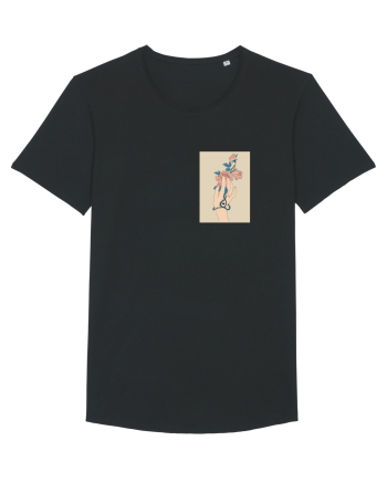 Rose and Hand  Black