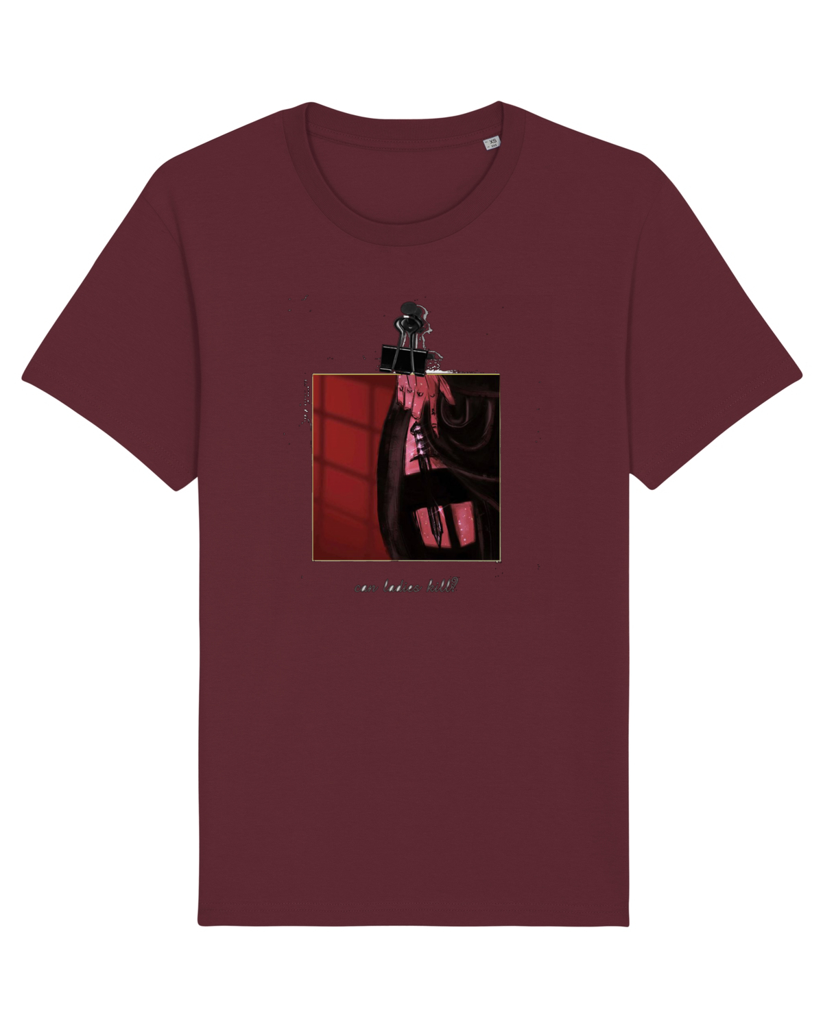 Tricou mânecă scurtă Unisex Rocker Burgundy