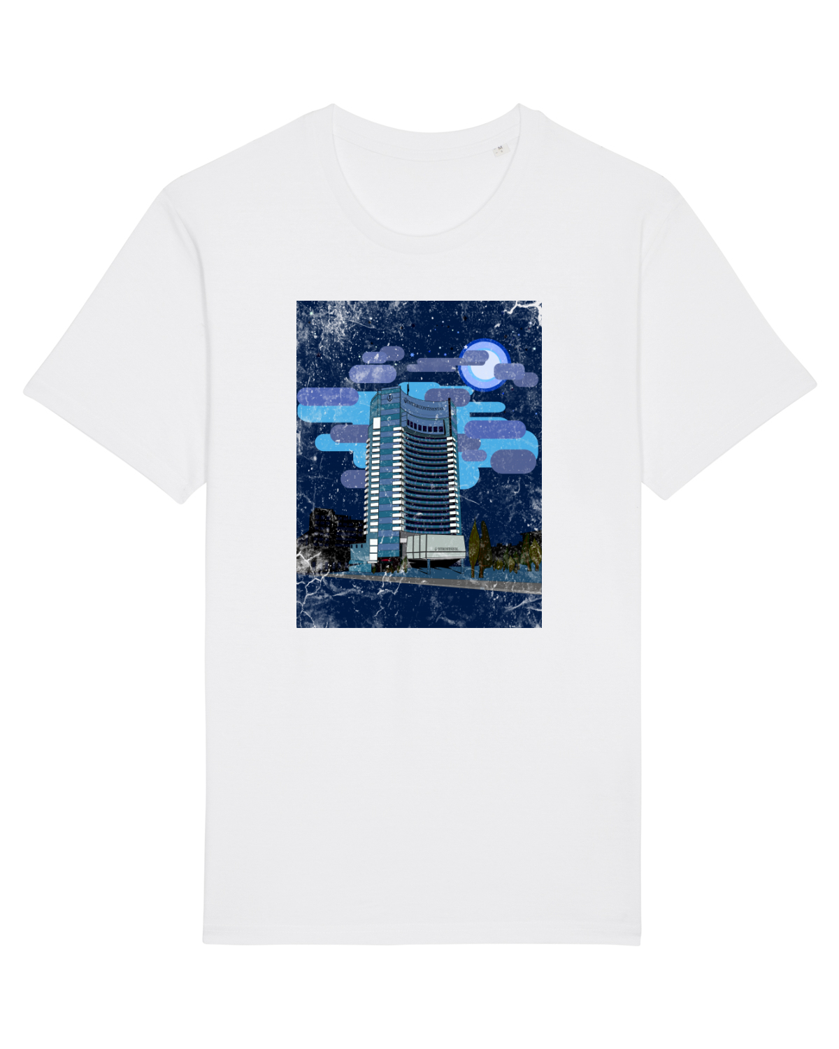 Tricou mânecă scurtă Unisex Rocker White