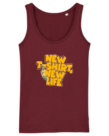 New t-shirt, new life Burgundy