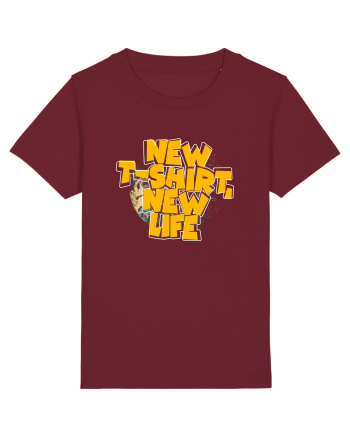New t-shirt, new life Burgundy