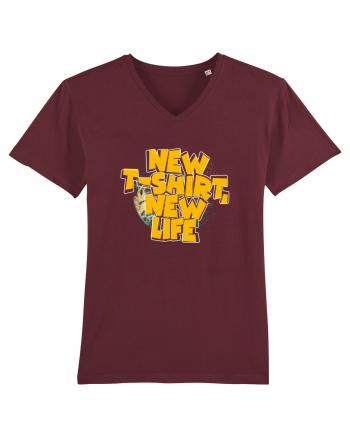 New t-shirt, new life Burgundy