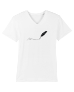 Am facut pana Tricou mânecă scurtă guler V Bărbat Presenter