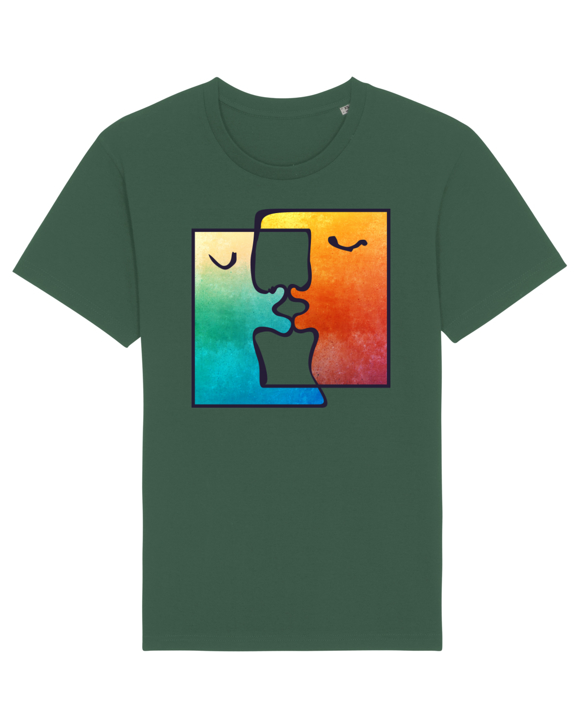 Tricou mânecă scurtă Unisex Rocker Bottle Green