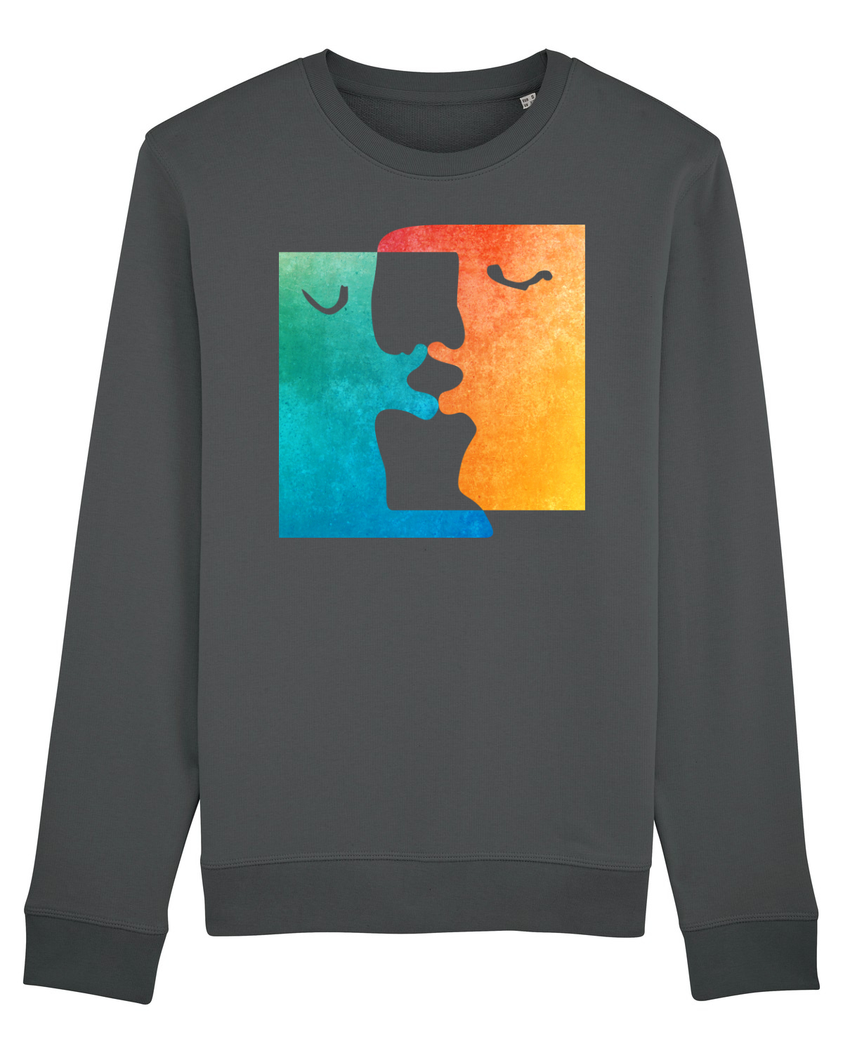 Bluză mânecă lungă Unisex Rise Anthracite