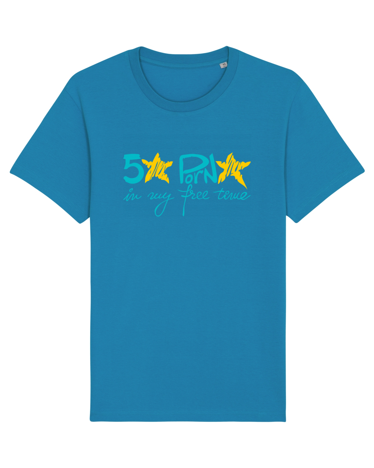 Tricou mânecă scurtă Unisex Rocker Azur