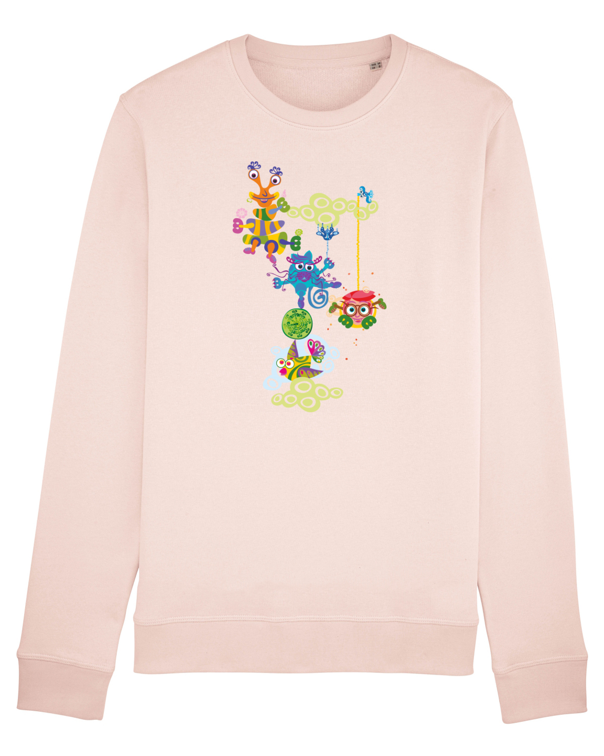 Bluză mânecă lungă Unisex Rise Candy Pink