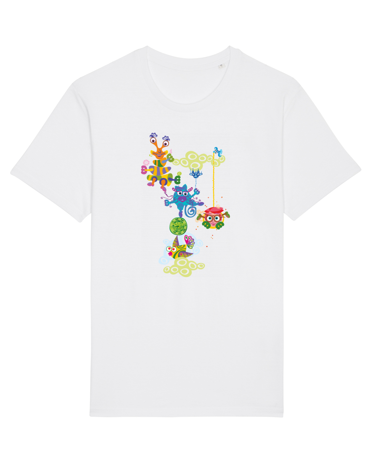 Tricou mânecă scurtă Unisex Rocker White