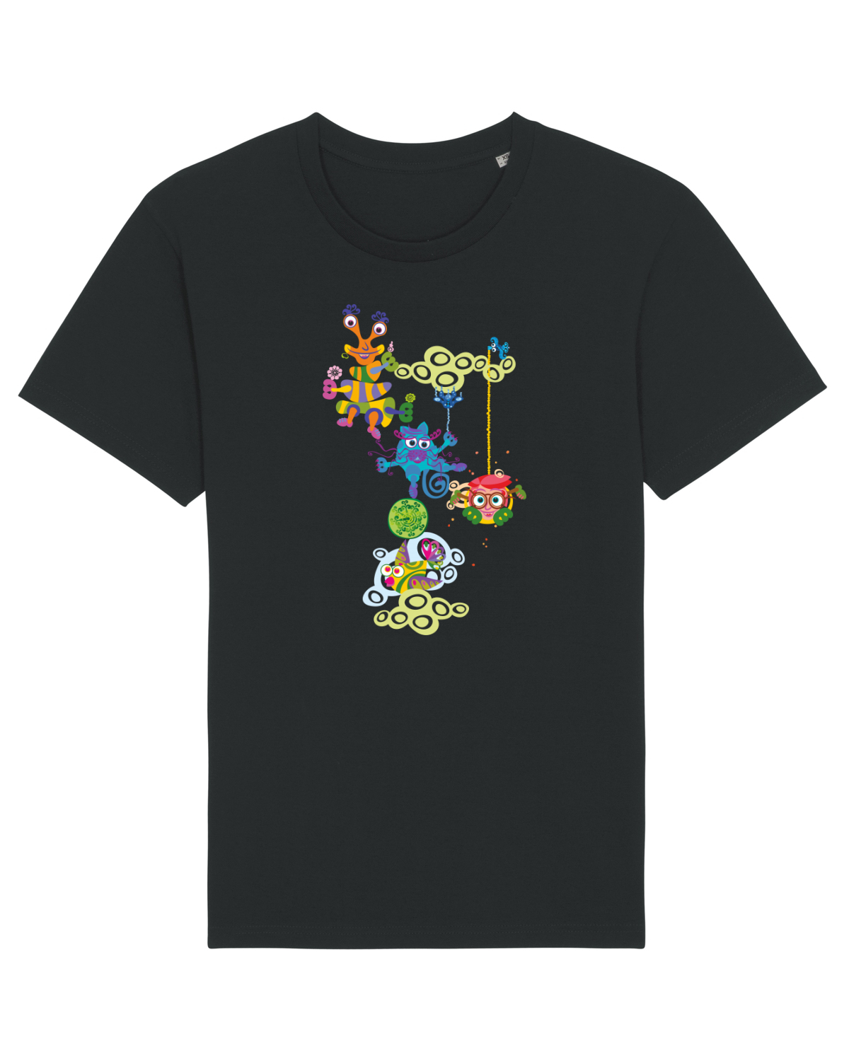 Tricou mânecă scurtă Unisex Rocker Black