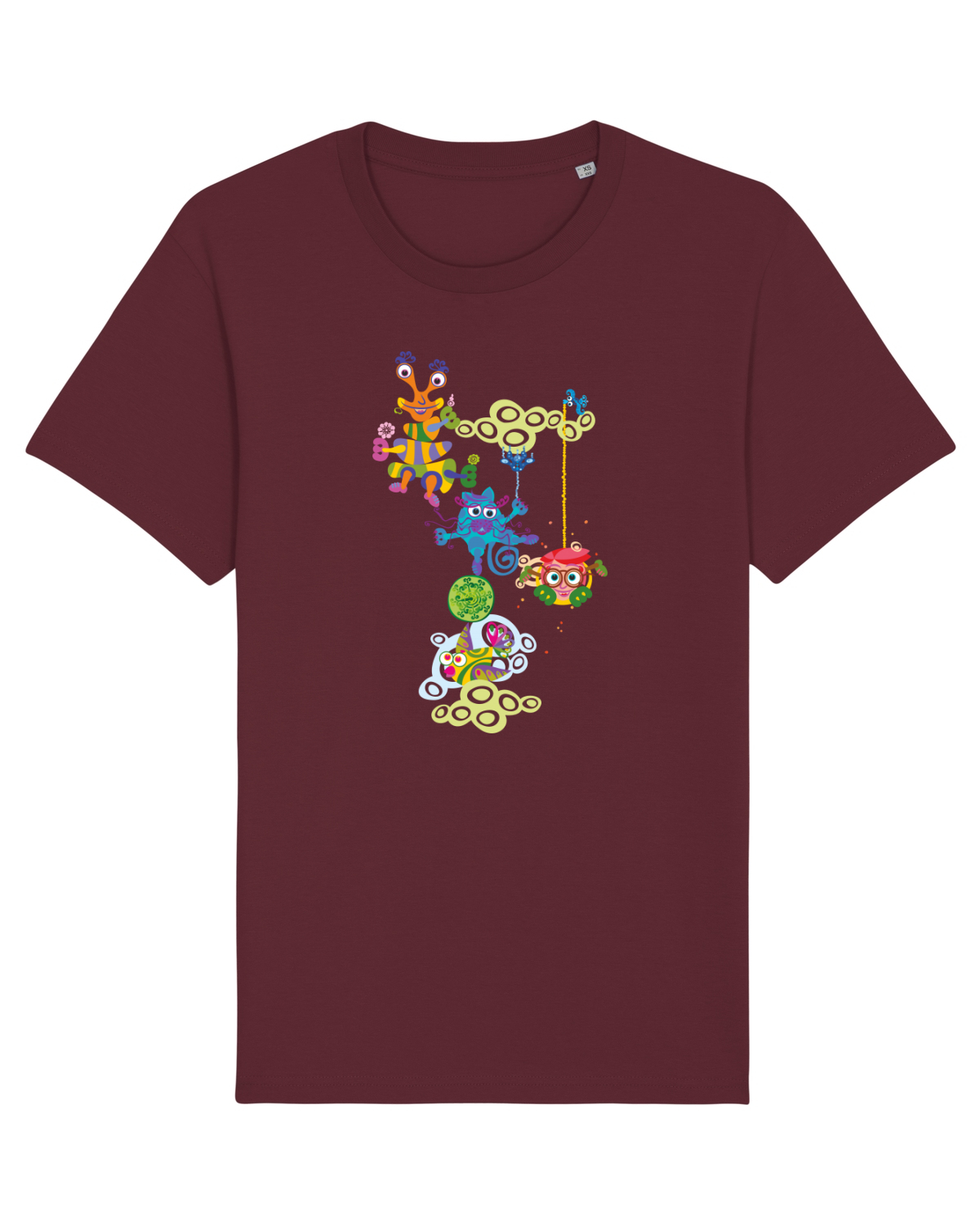 Tricou mânecă scurtă Unisex Rocker Burgundy