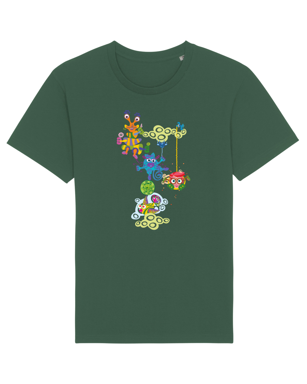Tricou mânecă scurtă Unisex Rocker Bottle Green