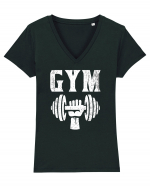 Gym Power Tricou mânecă scurtă guler V Damă Evoker