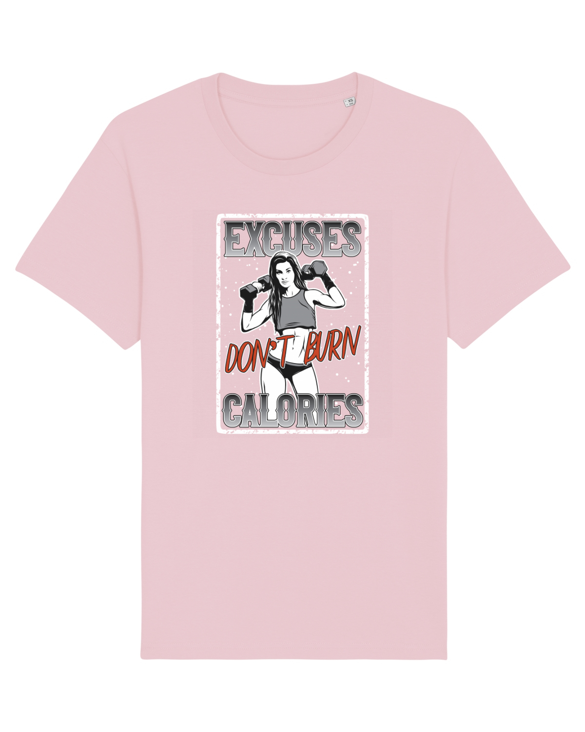 Tricou mânecă scurtă Unisex Rocker Cotton Pink