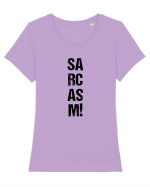 Sarcasm! Tricou mânecă scurtă guler larg fitted Damă Expresser