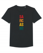 Sarcasm! Tricou mânecă scurtă guler larg Bărbat Skater