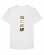 Sarcasm! Tricou mânecă scurtă guler larg Bărbat Skater