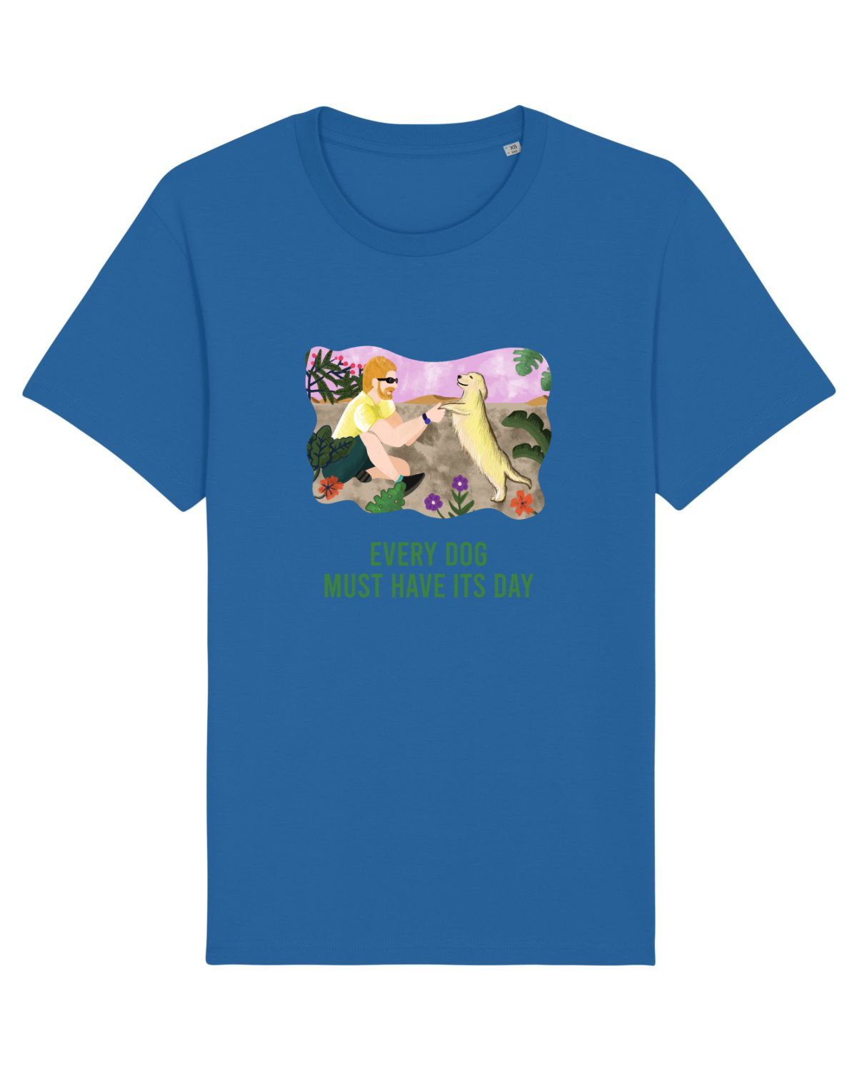 Tricou mânecă scurtă Unisex Rocker Royal Blue