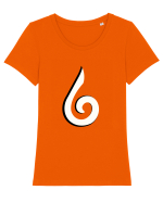 Naruto simbol  Tricou mânecă scurtă guler larg fitted Damă Expresser