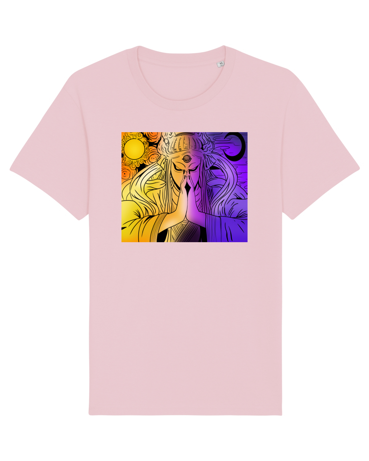 Tricou mânecă scurtă Unisex Rocker Cotton Pink