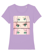 Sakura - Naruto  Tricou mânecă scurtă guler larg fitted Damă Expresser