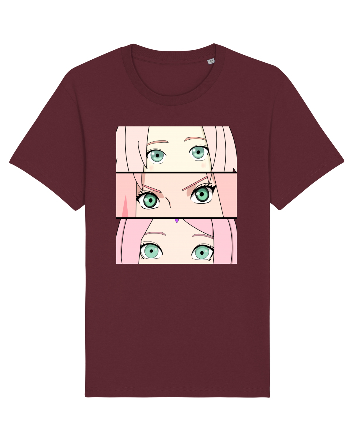 Tricou mânecă scurtă Unisex Rocker Burgundy