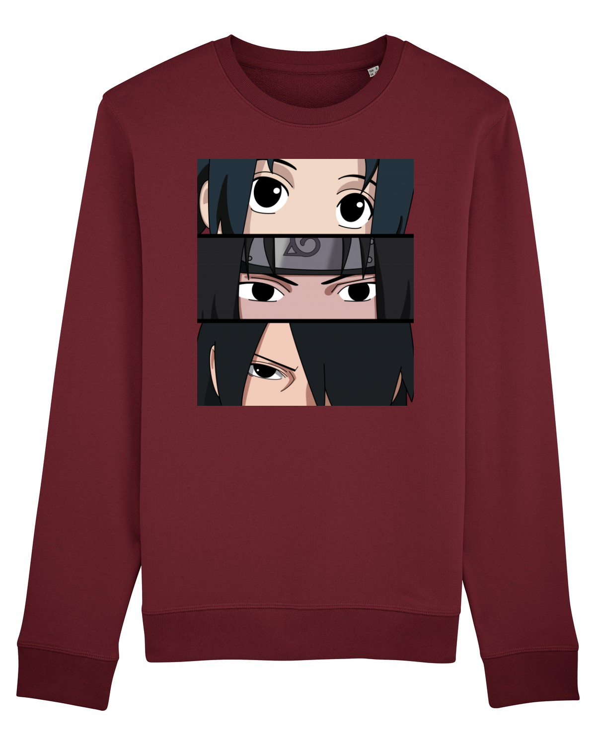 Bluză mânecă lungă Unisex Rise Burgundy