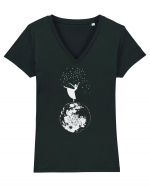 under the stars Tricou mânecă scurtă guler V Damă Evoker