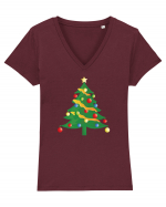 Christmas  Tricou mânecă scurtă guler V Damă Evoker