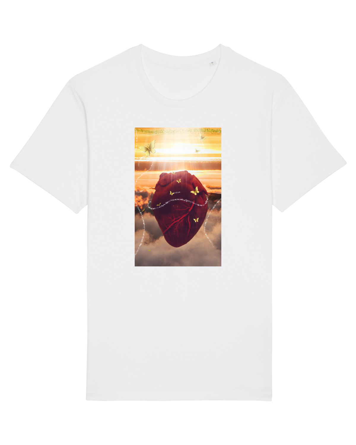 Tricou mânecă scurtă Unisex Rocker White