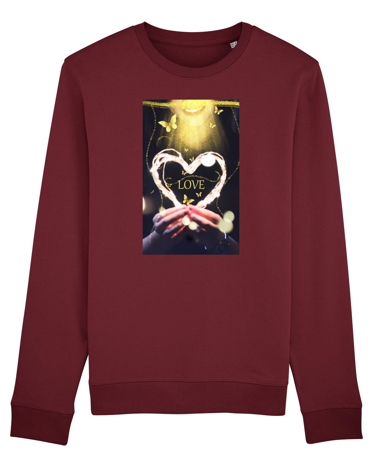 Bluză mânecă lungă Unisex Rise Burgundy
