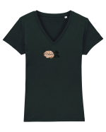 Everything leaves marks  Tricou mânecă scurtă guler V Damă Evoker