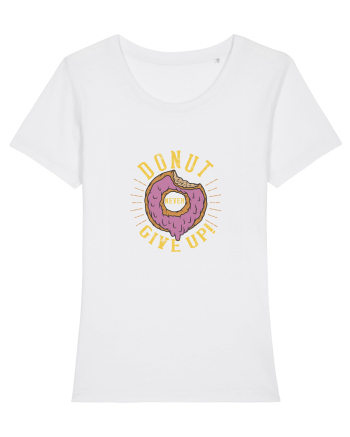 Donut never Give Up! White