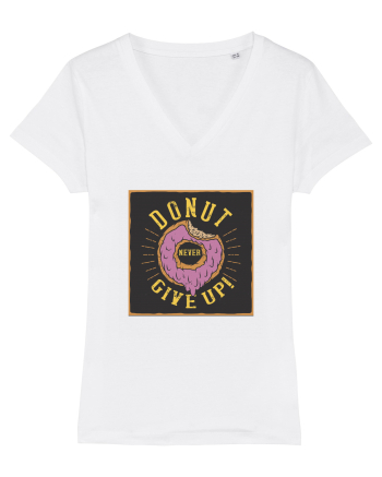 Donut never Give Up ! White