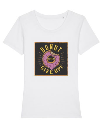 Donut never Give Up ! White