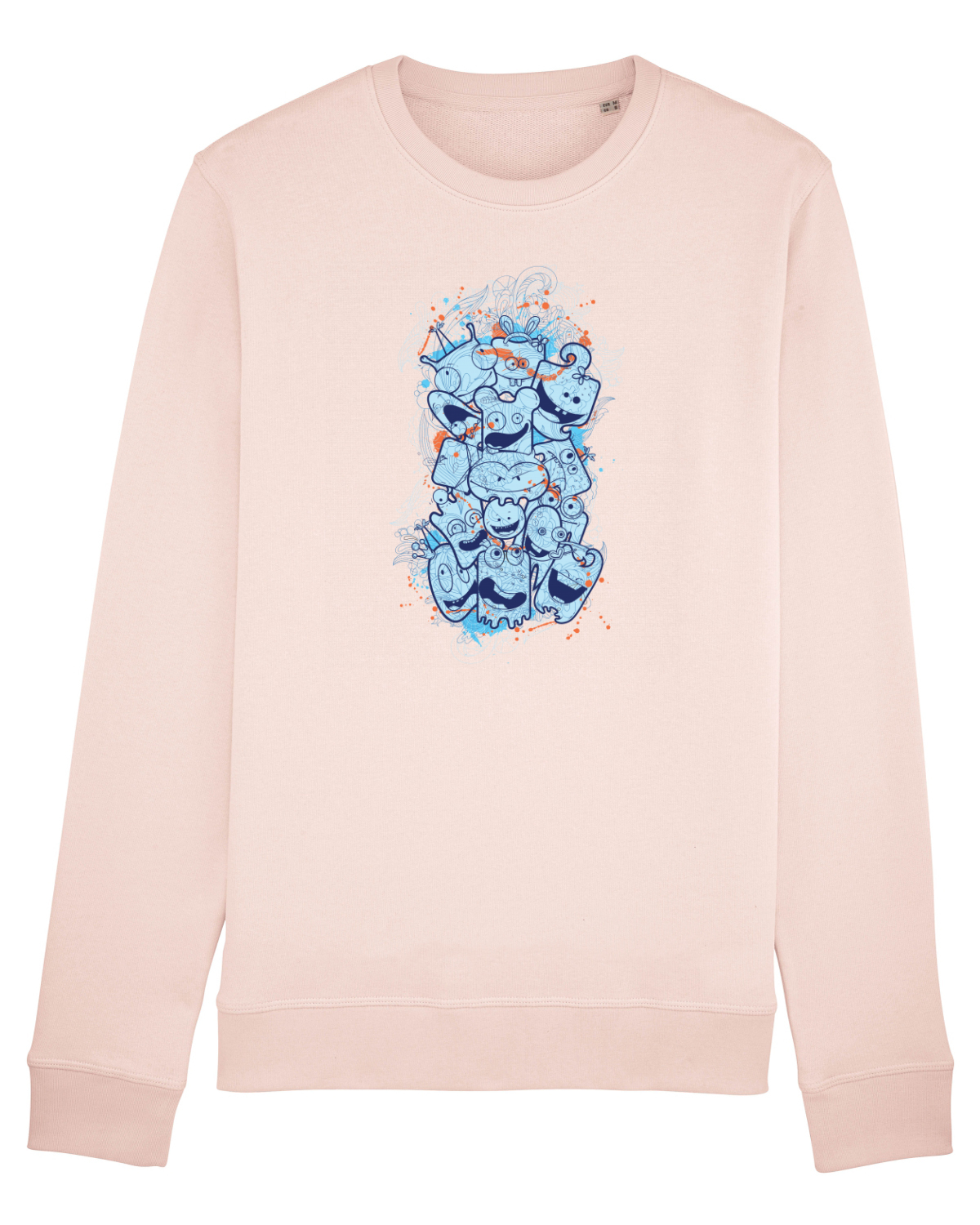 Bluză mânecă lungă Unisex Rise Candy Pink